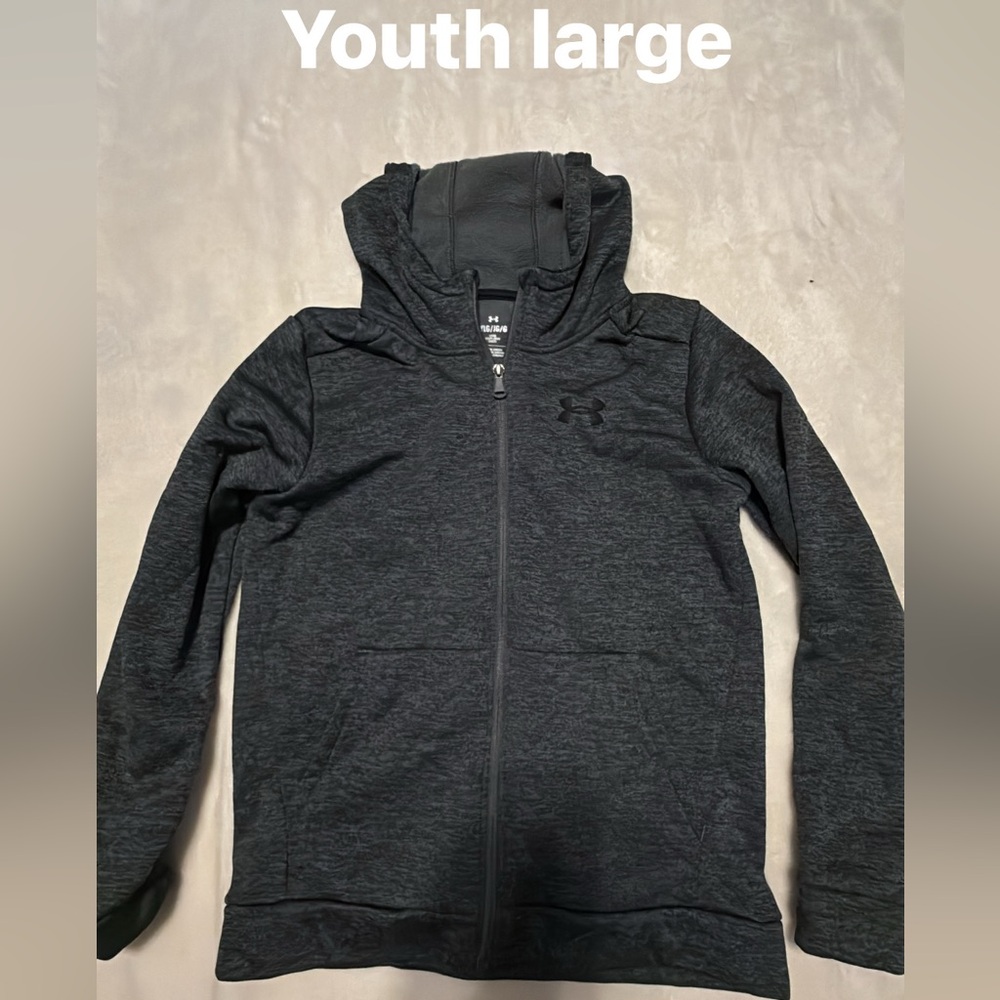 Under Armour Black Full-Zip Athletic Jacket